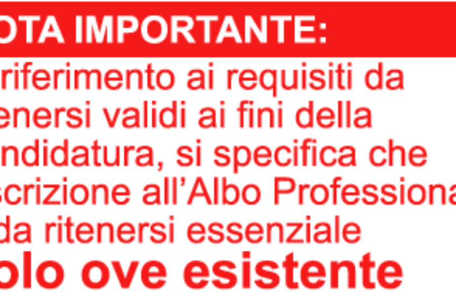 Riapertura termini avviso di selezione per n°1 Dirigente delle Professioni sanitarie, infermieristiche, tecniche, della riabilitazione, della prevenzione e della professione ostetrica.