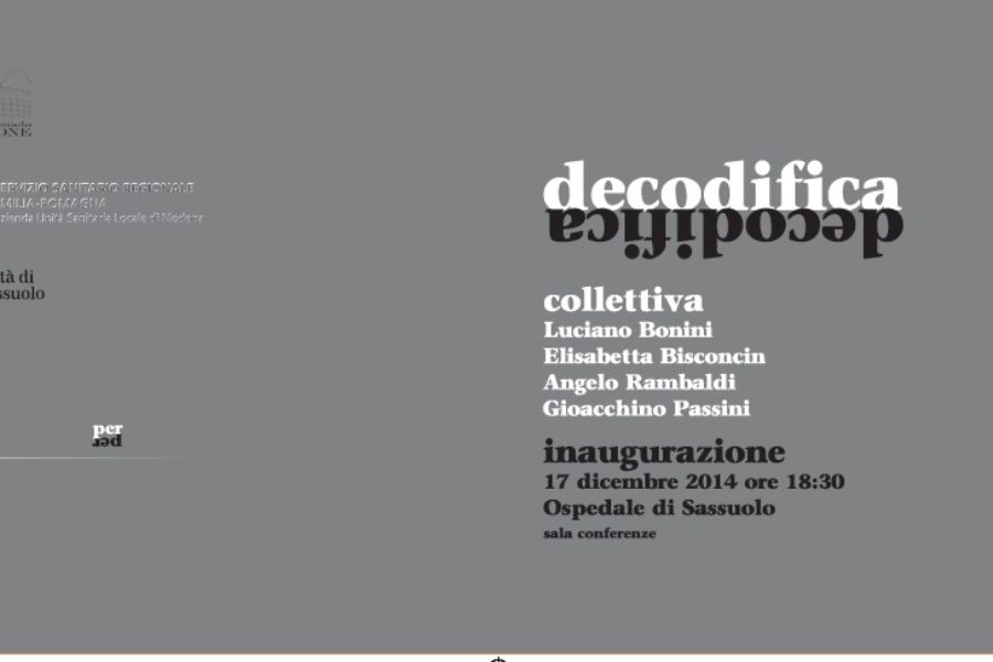 "decodifica" Inaugurazione 17 dicembre 2014