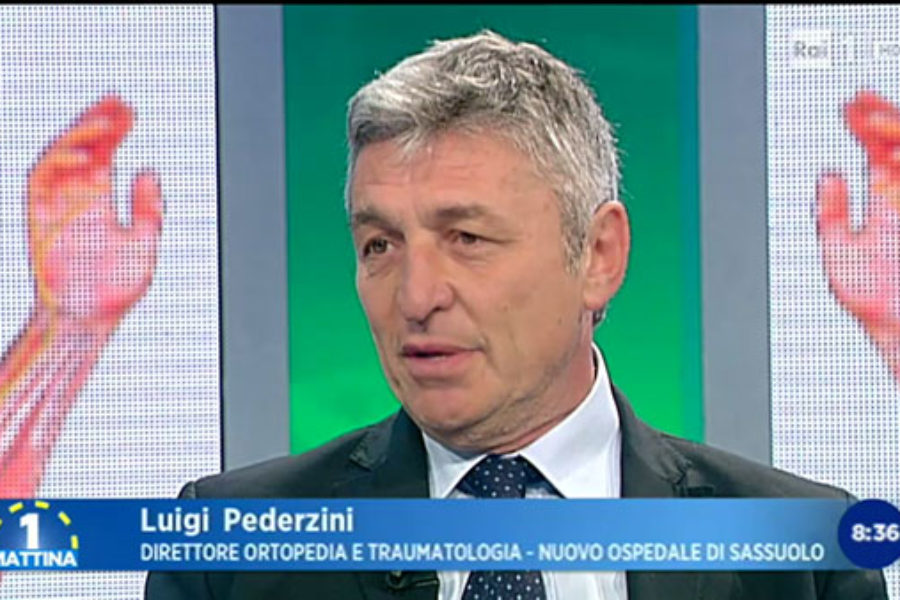 Luigi Pederzini in diretta a Rai1