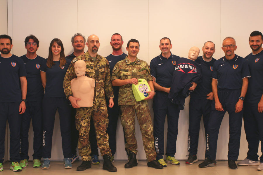 In Florim un corso di "Basic Life Support" per la Sezione Atletica dei Carabinieri di Bologna